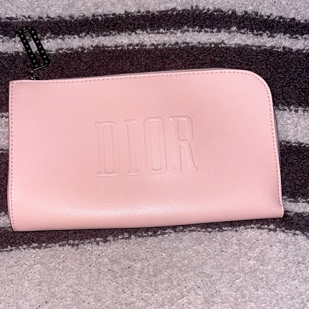 Dior makeup and cosmetic bag.